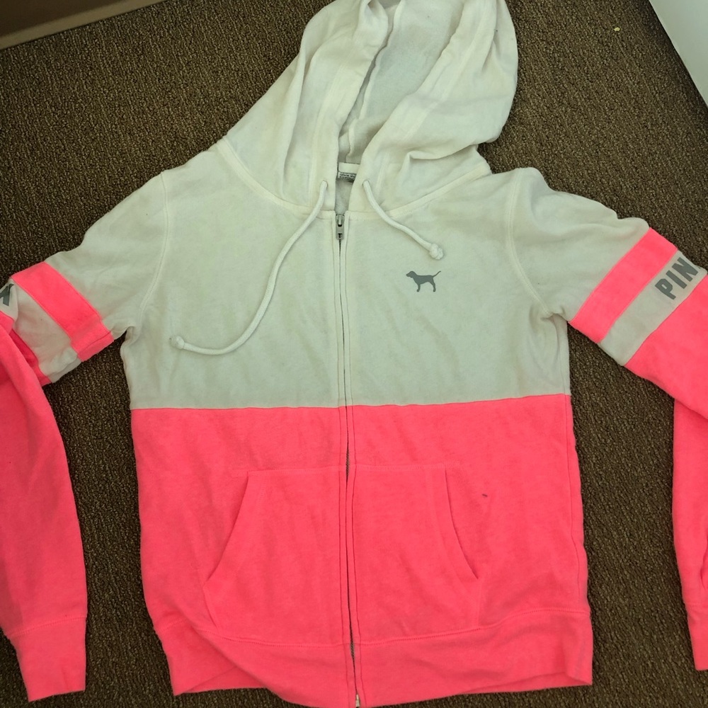 PINK zip up hoodie